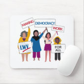 Democratie laten werken Mousepad Muismat (Met muis)