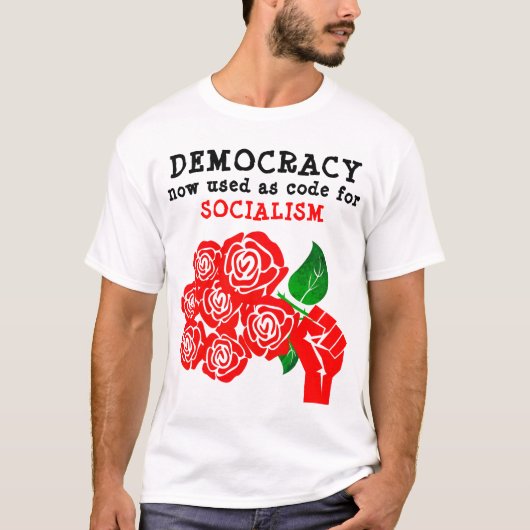 Democratie (licht) t-shirt (Voorkant)