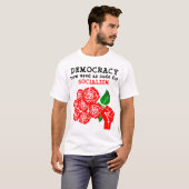 Democratie (licht) t-shirt (Voorkant volledig)