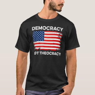 Democratie niet theocratische scheidingskerk Const T-shirt