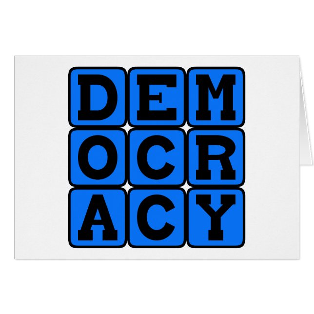 Democratie, politiek systeem (Voorkant Horizontaal)