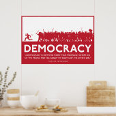 Democratie Poster (Keuken)