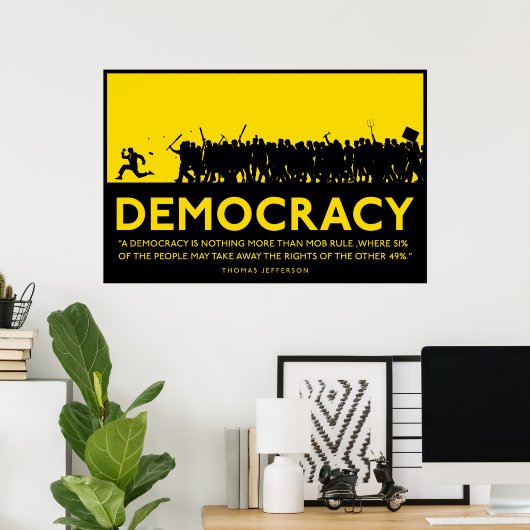 Democratie Poster (Thuiskantoor)