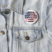 Democratie redden ronde button 5,7 cm (In situ)