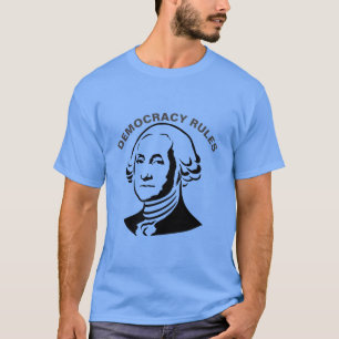 Democratie regeert, bewerk tekst om aan te passen t-shirt