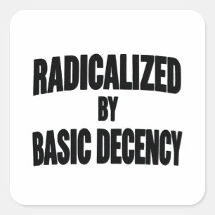 Democratie Sociaal Geradicaliseerd Door Basis Dece Vierkante Sticker