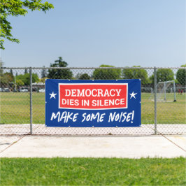 Democratie sterft in stilte spandoek