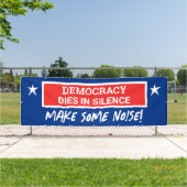 Democratie sterft in stilte spandoek (Insitu)