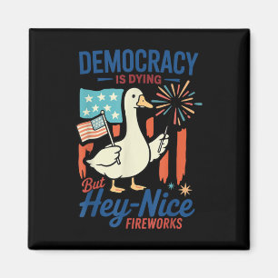 Democratie Sterft Maar Hey Leuke Vuurwerk 4 Juli Magneet