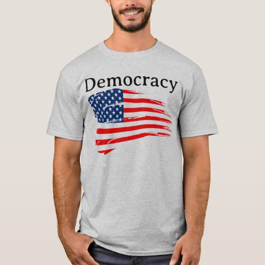 Democratie  t-shirt (Voorkant)
