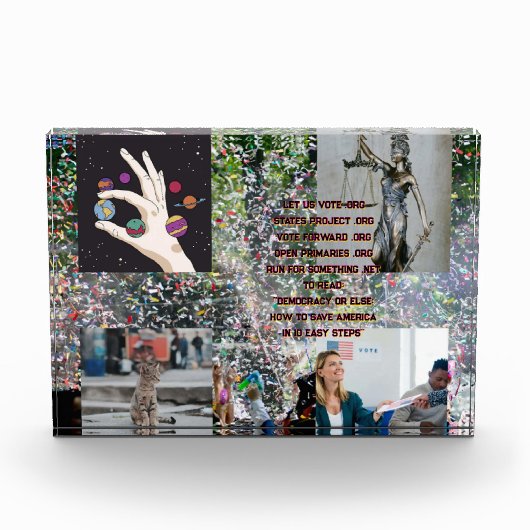 Democratie Tools & Verkiezingsbeelden Fotoblokken (Voorkant)