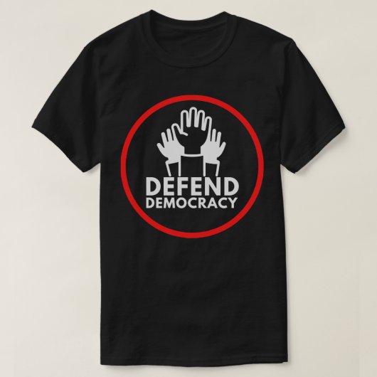 Democratie verdedigen 15 t-shirt (Design voorkant)