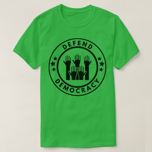 Democratie verdedigen 2 t-shirt (Design voorkant)