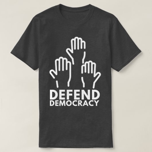 Democratie verdedigen 7 t-shirt (Design voorkant)
