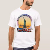 DEMOCRATIE verdedigen en beschermen T-shirt (Voorkant)