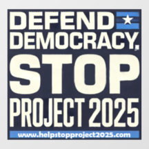 Democratie verdedigen, stop Project 2025