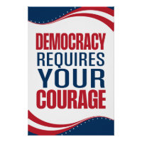 Democratie vereist moed | Vlag |