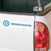 democratisch bumpersticker (Op Truck)