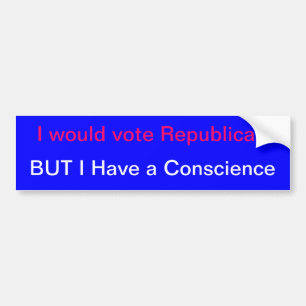 Democratisch bumpersticker