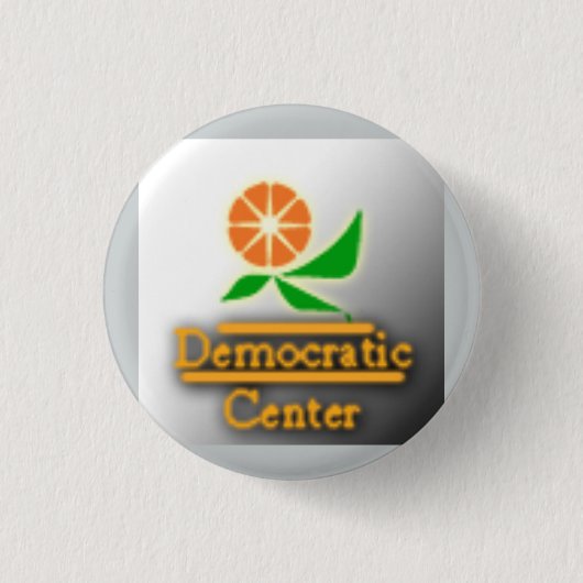 Democratisch Centrum Partij Logo Ronde Button 3,2 Cm (Voorkant)