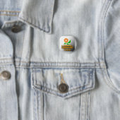 Democratisch Centrum Partij Logo Ronde Button 3,2 Cm (In situ)