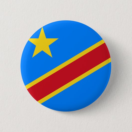 democratisch congo ronde button 5,7 cm (Voorkant)