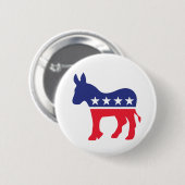 Democratisch Donkey American Politics Ronde Button 5,7 Cm (Voorkant /achterkant)