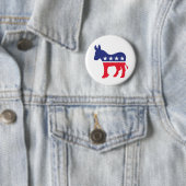 Democratisch Donkey American Politics Ronde Button 5,7 Cm (In situ)
