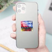 Democratisch en geen autocraat sticker (Telefoon)