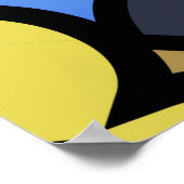 Democratisch en geen autocratie poster (Hoek)