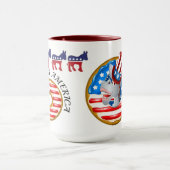 Democratisch God Bless America Doughnut Mok (Midden)