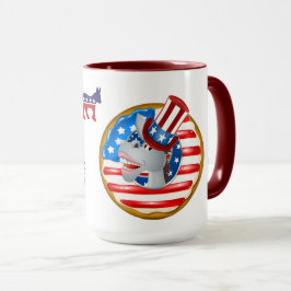 Democratisch God Bless America Doughnut Mok
