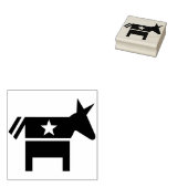 democratisch icoon kunststempel rubberstempel (Gestempeld)