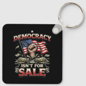Democratisch Is Niet Te Koop Sleutelhanger (Achterkant)