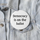 Democratisch is op het stembiljet Berichtknop Ronde Button 4,0 Cm (In situ)
