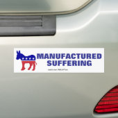 Democratisch lijden is gefabriceerd bumpersticker (Op auto)