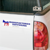 Democratisch lijden is gefabriceerd bumpersticker (Op Truck)