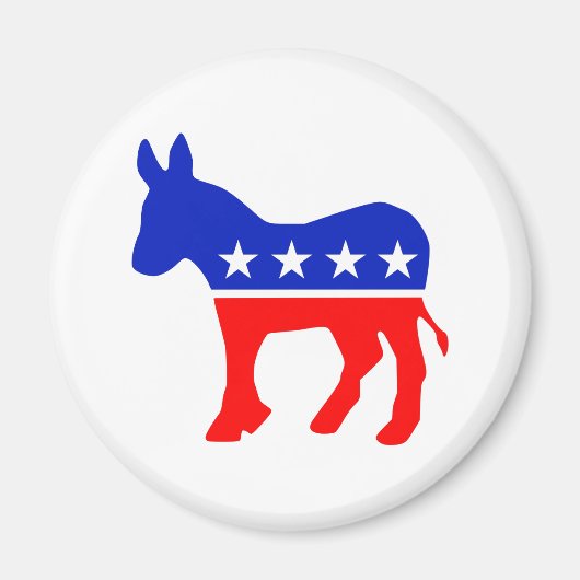 Democratisch partijembleem (ezel) magneet (Voorkant)