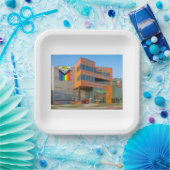 Democratisch partijhoofdkantoor papieren bordje (Feest)