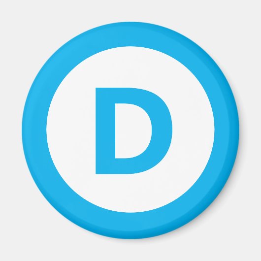 Democratisch partijlogo magneet (Voorkant)
