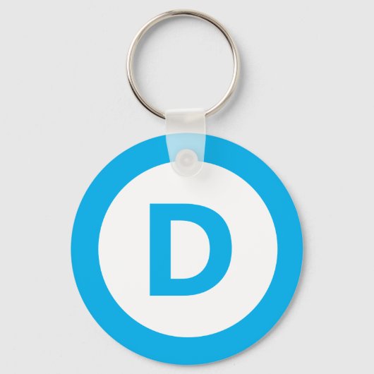 Democratisch partijlogo sleutelhanger (Voorkant)