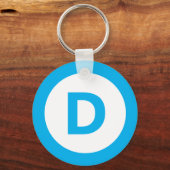 Democratisch partijlogo sleutelhanger (Voorkant)