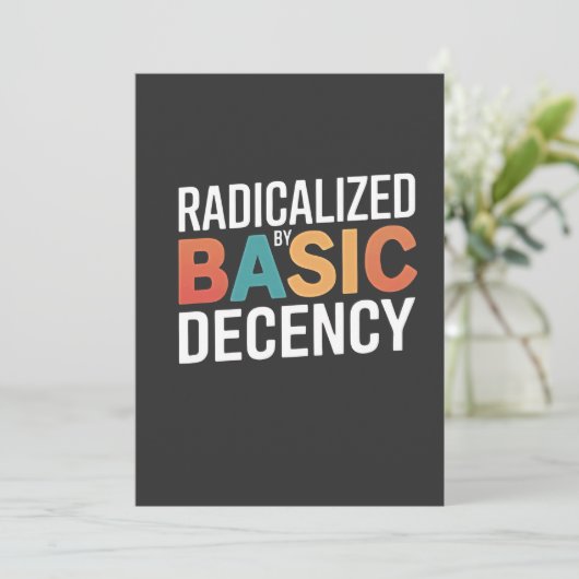 Democratisch Socialisme Geradicaliseerd Door Basis Kaart (Staand voorkant)