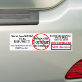 Democratisch Socialisme in Amerika Bewerken verkie Bumpersticker (Op auto)