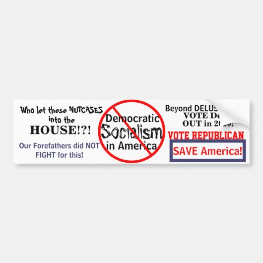Democratisch Socialisme in Amerika Bewerken verkie Bumpersticker (Voorkant)