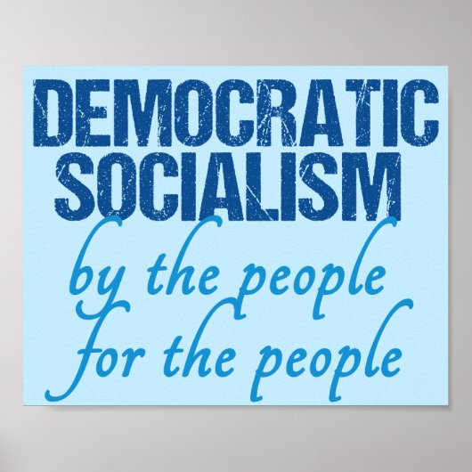 Democratisch socialisme poster (Voorkant)