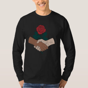Democratisch Socialisme Socialistisch Amerika Roos T-shirt