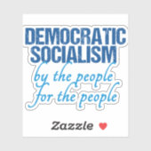 Democratisch socialisme sticker (Vel)