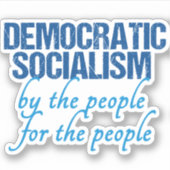 Democratisch socialisme sticker (Voorkant)