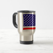 Democratisch sterren en stripes Vlag Reisbeker (Voorkant links)